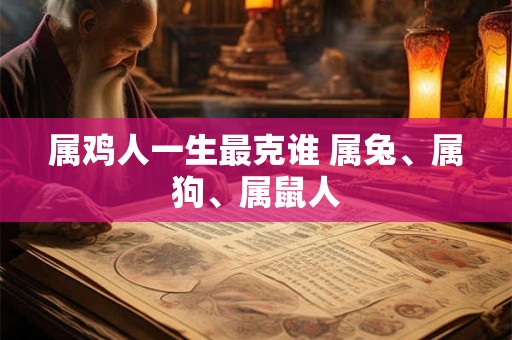 属鸡人一生最克谁 属兔、属狗、属鼠人