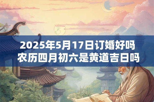 2025年5月17日订婚好吗 农历四月初六是黄道吉日吗