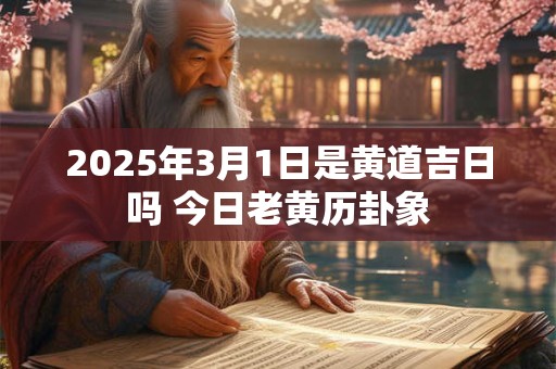 2025年3月1日是黄道吉日吗 今日老黄历卦象