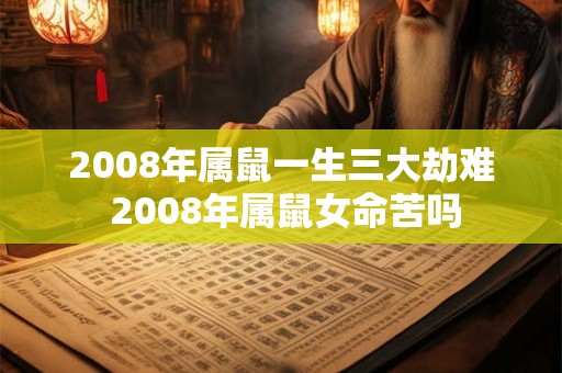 2008年属鼠一生三大劫难 2008年属鼠女命苦吗 2008年属鼠一生三大劫难 2008年属鼠女命苦吗