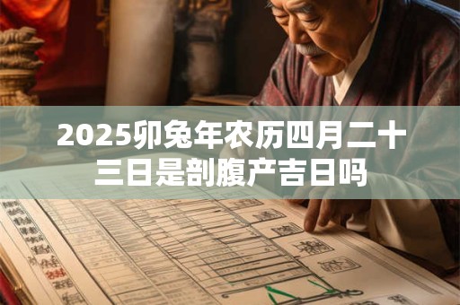 2025卯兔年农历四月二十三日是剖腹产吉日吗