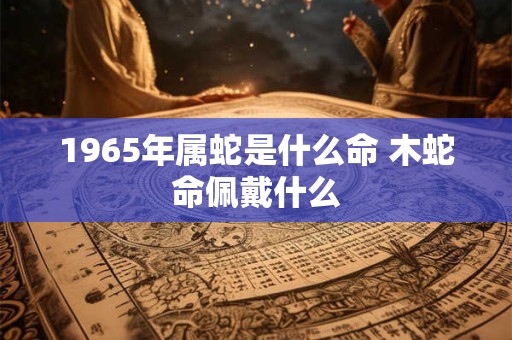 1965年属蛇是什么命 木蛇命佩戴什么