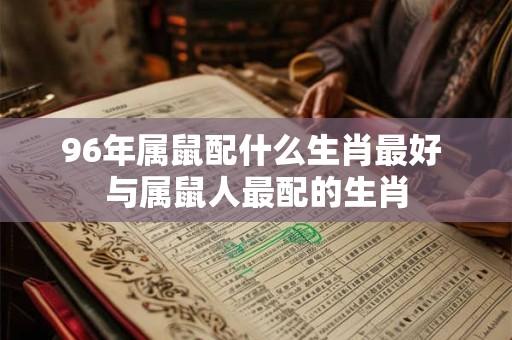 96年属鼠配什么生肖最好 与属鼠人最配的生肖