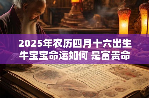 2025年农历四月十六出生牛宝宝命运如何 是富贵命吗