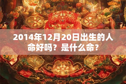2014年12月20日出生的人命好吗？是什么命？