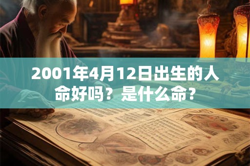 2001年4月12日出生的人命好吗？是什么命？
