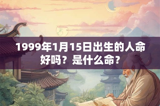 1999年1月15日出生的人命好吗?是什么命? 1999年1月15日出生的人命好吗?是什么命?