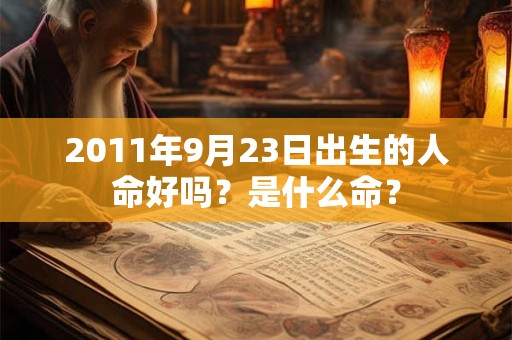 2011年9月23日出生的人命好吗？是什么命？