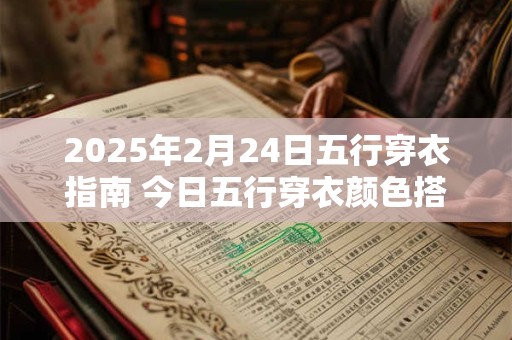 2025年2月24日五行穿衣指南 今日五行穿衣颜色搭配