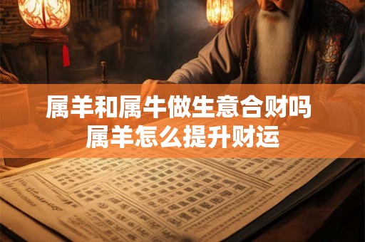 属羊和属牛做生意合财吗 属羊怎么提升财运