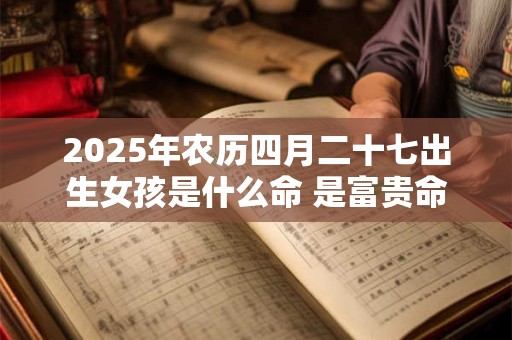 2025年农历四月二十七出生女孩是什么命 是富贵命吗