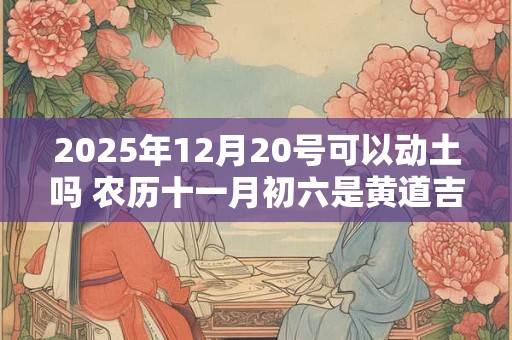 2025年12月20号可以动土吗 农历十一月初六是黄道吉日吗