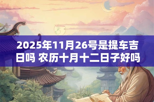 2025年11月26号是提车吉日吗 农历十月十二日子好吗