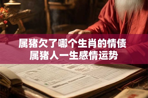 属猪欠了哪个生肖的情债 属猪人一生感情运势
