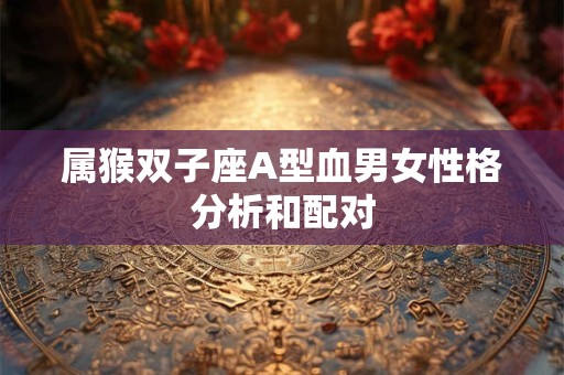 属猴双子座A型血男女性格分析和配对