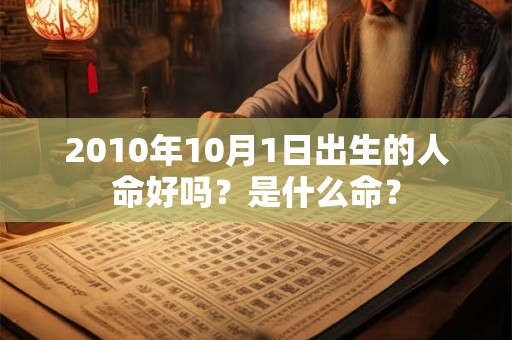 2010年10月1日出生的人命好吗？是什么命？