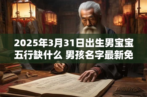 2025年3月31日出生男宝宝五行缺什么 男孩名字最新免费版