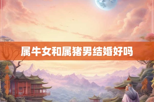 属牛女和属猪男结婚好吗