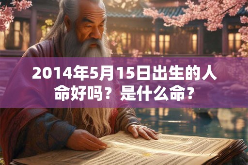2014年5月15日出生的人命好吗？是什么命？