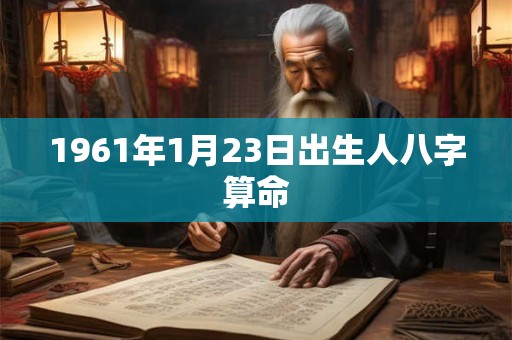1961年1月23日出生人八字算命