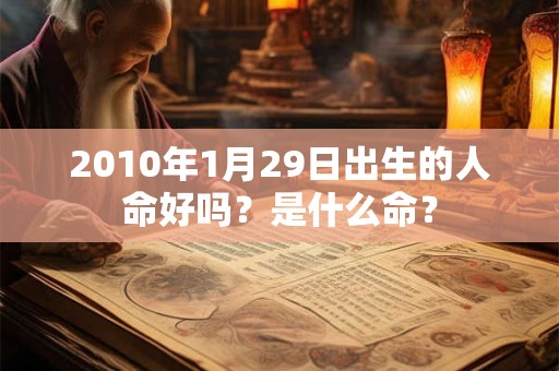 2010年1月29日出生的人命好吗？是什么命？