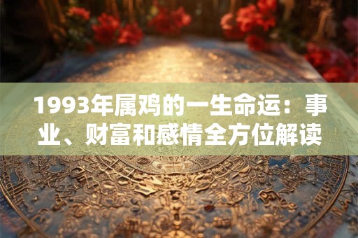 1993年属鸡的一生命运：事业、财富和感情全方位解读