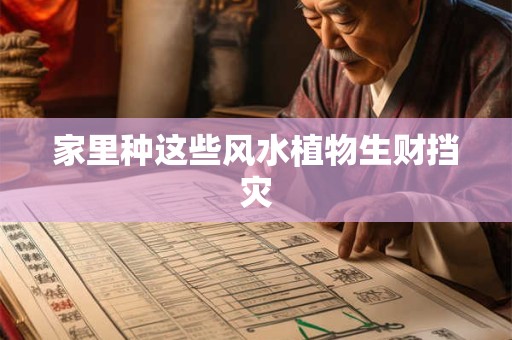 家里种这些风水植物生财挡灾