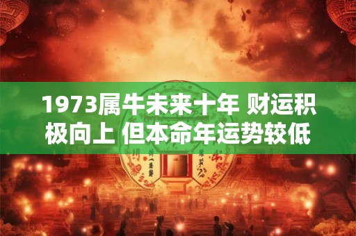 1973属牛未来十年 财运积极向上 但本命年运势较低迷