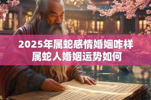 2025年属蛇感情婚姻咋样 属蛇人婚姻运势如何