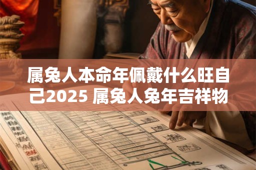 属兔人本命年佩戴什么旺自己2025 属兔人兔年吉祥物