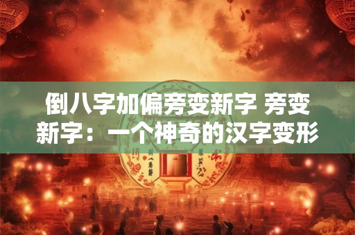 倒八字加偏旁变新字 旁变新字：一个神奇的汉字变形记