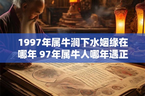 1997年属牛涧下水姻缘在哪年 97年属牛人哪年遇正缘