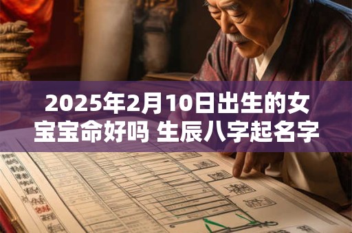 2025年2月10日出生的女宝宝命好吗 生辰八字起名字