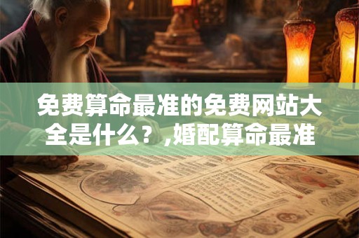 详细阅读:免费算命最准的免费网站大全是什么?,婚配算命最准的免费网站 免费算命最准的免费网站大全是什么?,婚配算命最准的免费网站