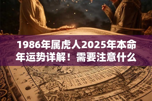 1986年属虎人2025年本命年运势详解！需要注意什么