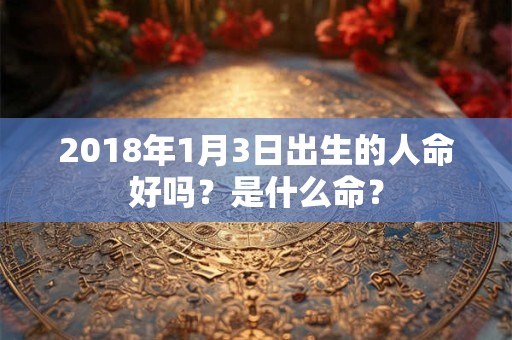 2018年1月3日出生的人命好吗？是什么命？