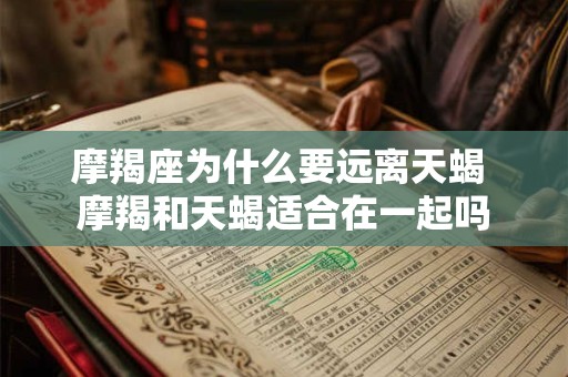 摩羯座为什么要远离天蝎 摩羯和天蝎适合在一起吗