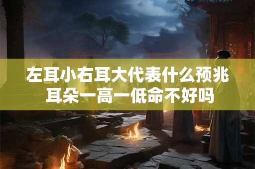 左耳小右耳大代表什么预兆 耳朵一高一低命不好吗