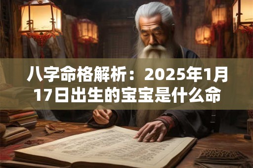 八字命格解析：2025年1月17日出生的宝宝是什么命
