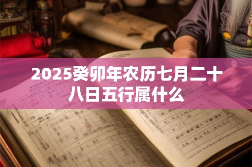 2025癸卯年农历七月二十八日五行属什么 2025癸卯年农历七月二十八日五行属什么