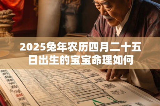 2025兔年农历四月二十五日出生的宝宝命理如何