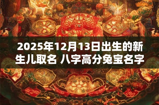 2025年12月13日出生的新生儿取名 八字高分兔宝名字