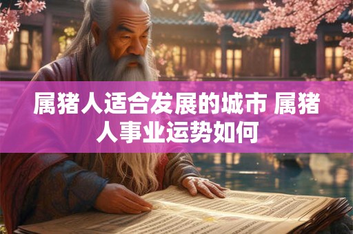 属猪人适合发展的城市 属猪人事业运势如何