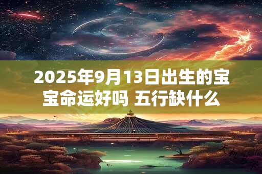 2025年9月13日出生的宝宝命运好吗 五行缺什么