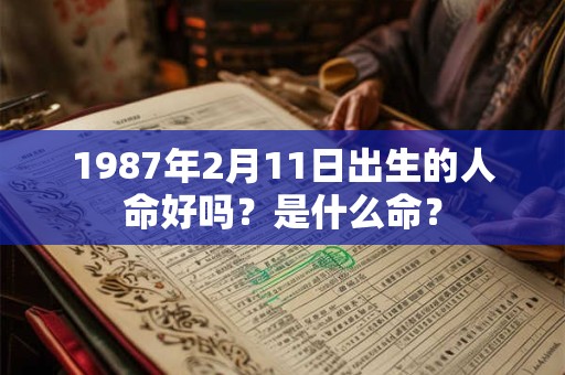 1987年2月11日出生的人命好吗？是什么命？