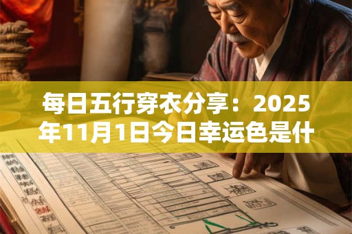每日五行穿衣分享：2025年11月1日今日幸运色是什么