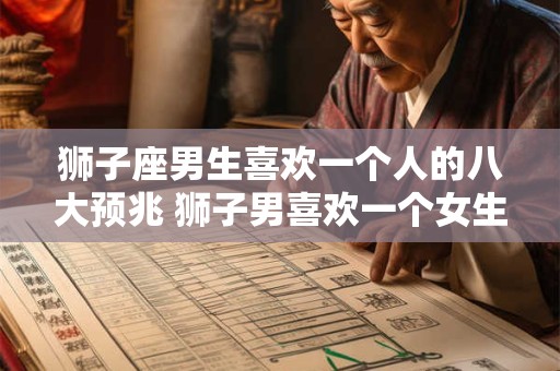 狮子座男生喜欢一个人的八大预兆 狮子男喜欢一个女生有哪些表现