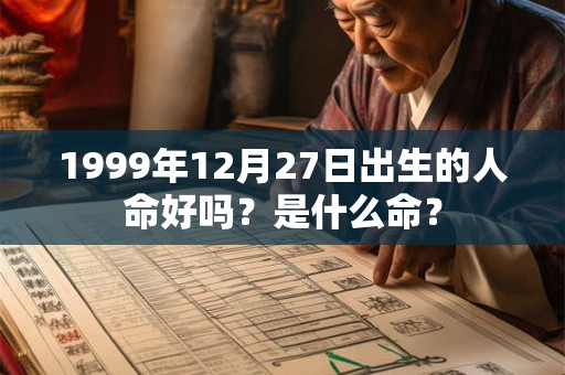 1999年12月27日出生的人命好吗？是什么命？