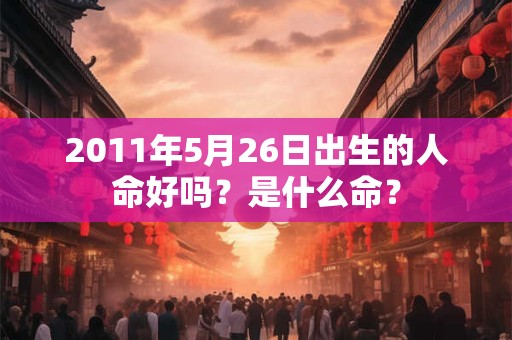 2011年5月26日出生的人命好吗？是什么命？