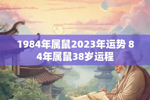 1984年属鼠2023年运势 84年属鼠38岁运程